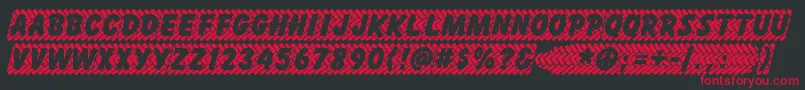 Skidz ffy Font – Red Fonts on Black Background