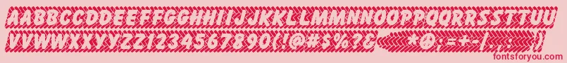 Skidz ffy-Schriftart – Rote Schriften auf rosa Hintergrund