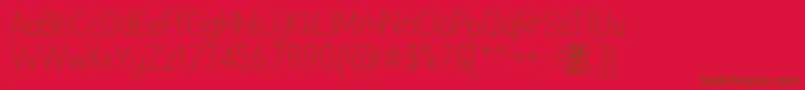 AprikasLightDemo Font – Brown Fonts on Red Background