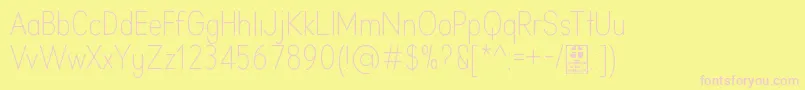 AprikasLightDemo Font – Pink Fonts on Yellow Background