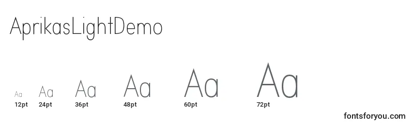 AprikasLightDemo Font Sizes