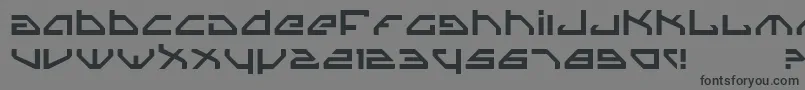 Spy-Schriftart – Schwarze Schriften auf grauem Hintergrund