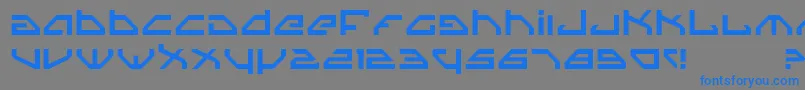 Spy Font – Blue Fonts on Gray Background