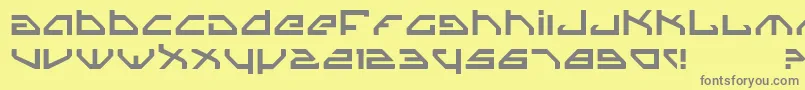 Czcionka Spy – szare czcionki na żółtym tle