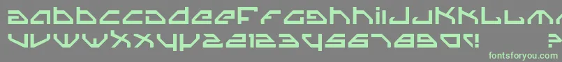 Spy-Schriftart – Grüne Schriften auf grauem Hintergrund