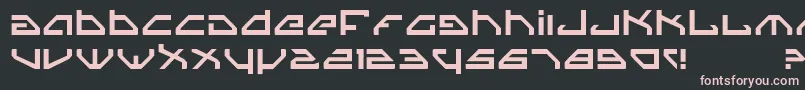 Spy Font – Pink Fonts on Black Background