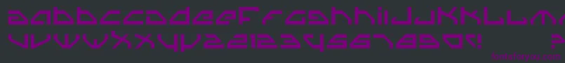 フォントSpy – 黒い背景に紫のフォント