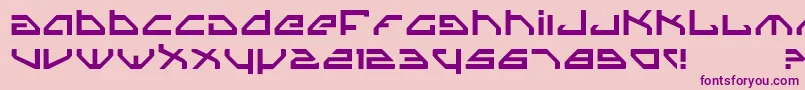 Spy-fontti – violetit fontit vaaleanpunaisella taustalla