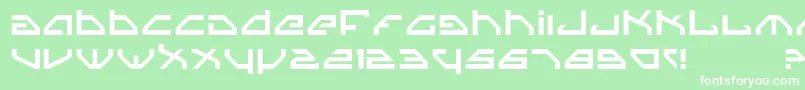 Spy Font – White Fonts on Green Background