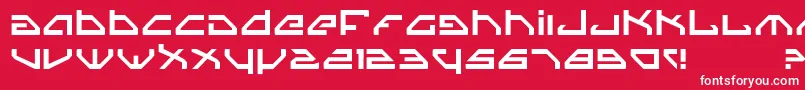 Spy Font – White Fonts on Red Background