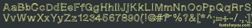 More about Kalansayetika Font Kalansayetika Font – Yellow Fonts on Black Background