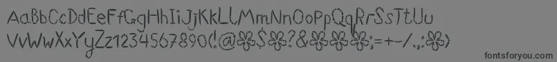 Suwikisu Font – Black Fonts on Gray Background