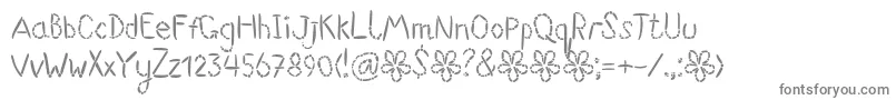 Suwikisu Font – Gray Fonts on White Background