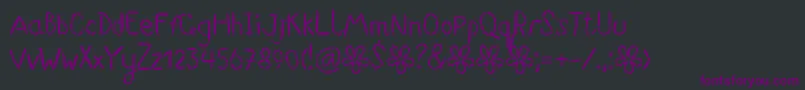 Suwikisu Font – Purple Fonts on Black Background