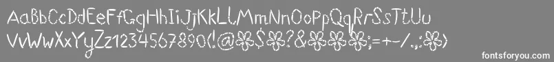 フォントSuwikisu – 灰色の背景に白い文字