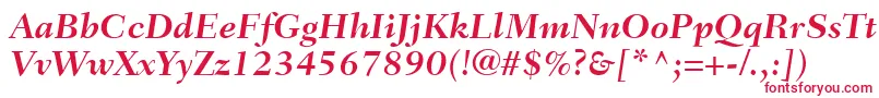 FairfieldLt76BoldItalic Font – Red Fonts