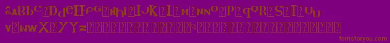 KidVsKatFont Font – Brown Fonts on Purple Background