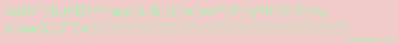 KidVsKatFont Font – Green Fonts on Pink Background