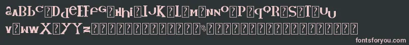 フォントKidVsKatFont – 黒い背景にピンクのフォント