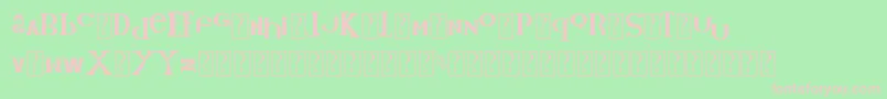 KidVsKatFont Font – Pink Fonts on Green Background