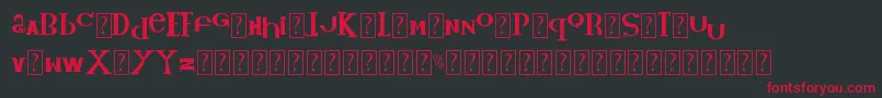 KidVsKatFont Font – Red Fonts on Black Background