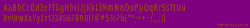 Weitere Informationen zur Roadgeek2005Series1b-Schriftart Roadgeek2005Series1b-Schriftart – Braune Schriften auf violettem Hintergrund