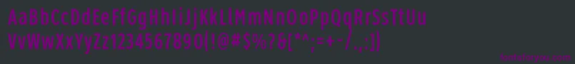 Roadgeek2005Series1b Font – Purple Fonts on Black Background