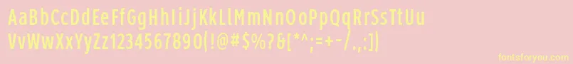 Roadgeek2005Series1b Font – Yellow Fonts on Pink Background
