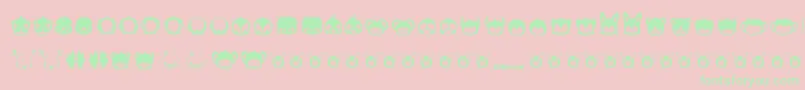 Подробнее о шрифте Pictoserie7 Шрифт Pictoserie7 – зелёные шрифты на розовом фоне