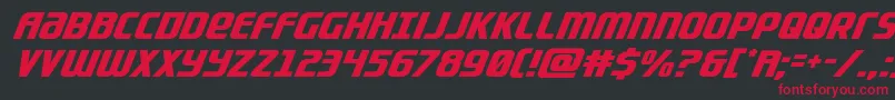 Lightsiderital Font – Red Fonts on Black Background