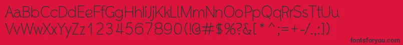 Whipsmart Font – Black Fonts on Red Background