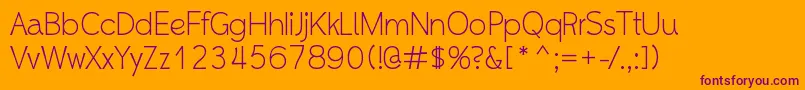 Whipsmart Font – Purple Fonts on Orange Background
