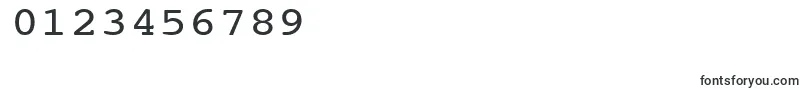 NtcouriervkNormal120n Font – Fonts for Numbers and Digits