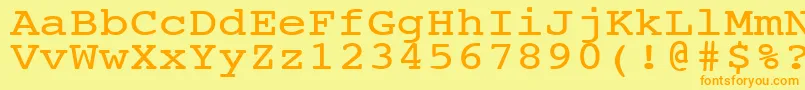 More about NtcouriervkNormal120n Font NtcouriervkNormal120n Font – Orange Fonts on Yellow Background