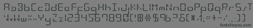 Ledsledstraightexpand Font – Black Fonts on Gray Background