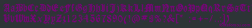 Rslaserlondon Font – Purple Fonts on Black Background