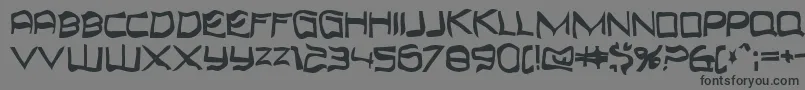 Шрифт Topbond – чёрные шрифты на сером фоне