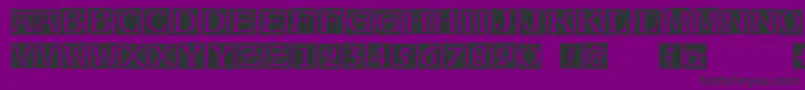 フォントAlteCaps – 紫の背景に黒い文字