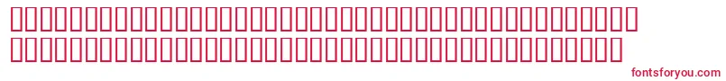 RomanticBold Font – Red Fonts on White Background