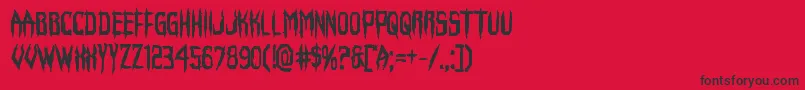 fuente Horroroidbold – Fuentes Negras Sobre Fondo Rojo