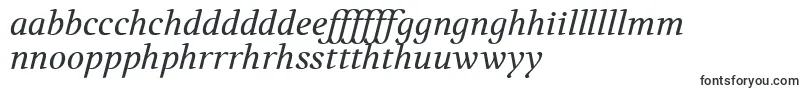 VolkhovItalic-Schriftart – walisische Schriften