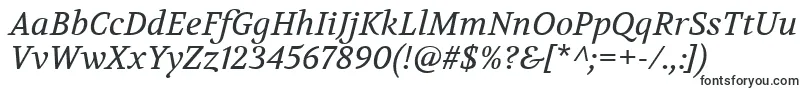 Шрифт VolkhovItalic – прямые шрифты