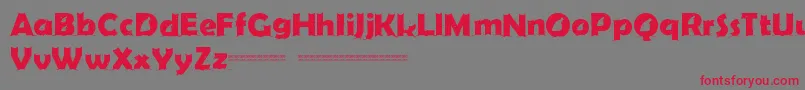 FirstChristmasDemo Font – Red Fonts on Gray Background