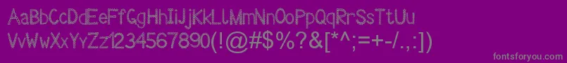 Подробнее о шрифте DecorissimantViper78 Шрифт DecorissimantViper78 – серые шрифты на фиолетовом фоне