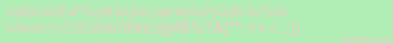 DecorissimantViper78 Font – Pink Fonts on Green Background