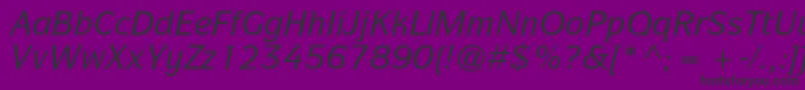 ItcsymbolstdMediumitalic Font – Black Fonts on Purple Background