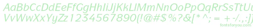 ItcsymbolstdMediumitalic Font – Green Fonts on White Background