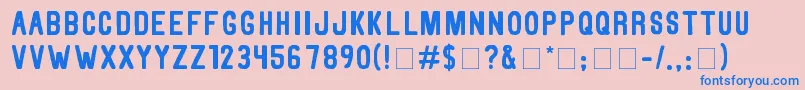 Шрифт ThorneN – синие шрифты на розовом фоне