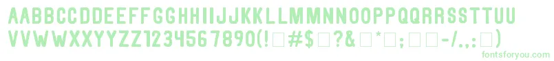 ThorneN Font – Green Fonts on White Background
