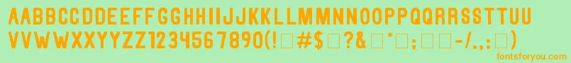 ThorneN Font – Orange Fonts on Green Background